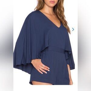 BCBGMaxAzria Idina Cape Romper